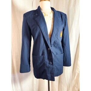 Christy Girl Blazers Size S Women’s Vintage Structured Navy Blue Blazer
